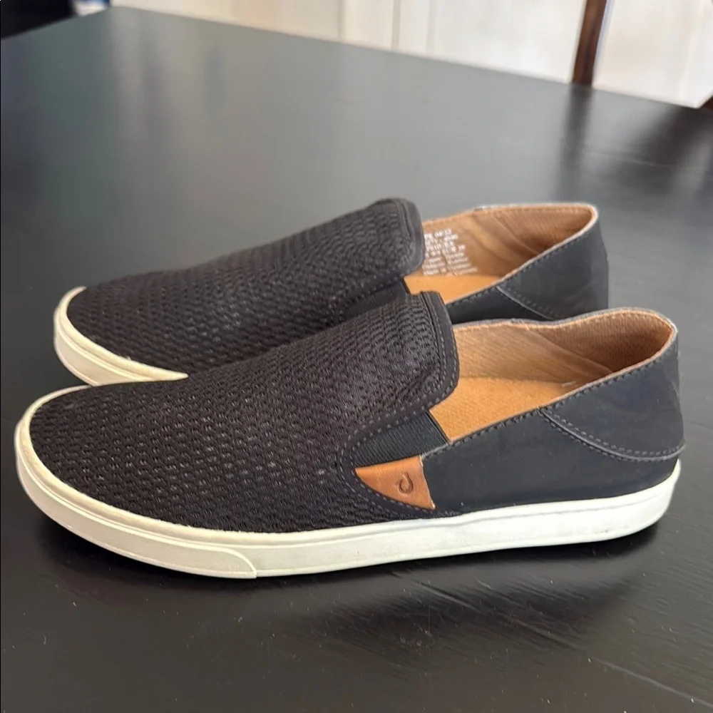 Olukai Pehuea women’s Black Slip-On Shoes
